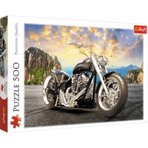 Puzzle Trefl 500el Czarny motocykl